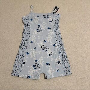 Wild Fable Blue Floral Romper